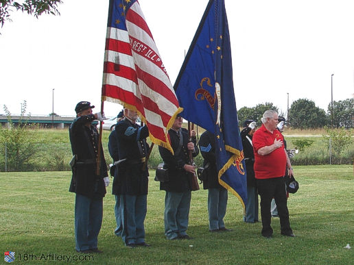 Martin Leads Crowd in Pledge Of Alegence