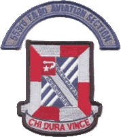 The 553 18th Artilliery patch aviation section